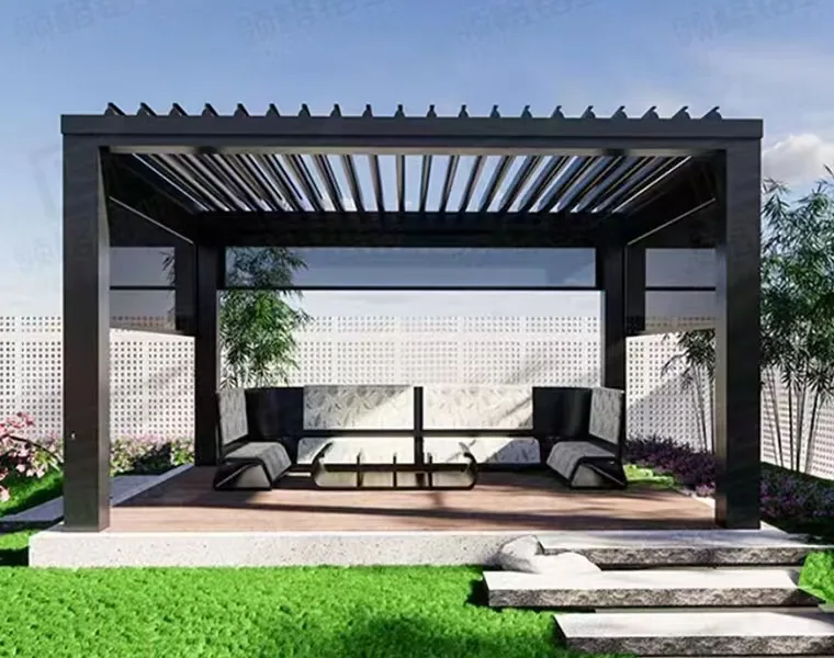 Outdoor aluminum pavilion